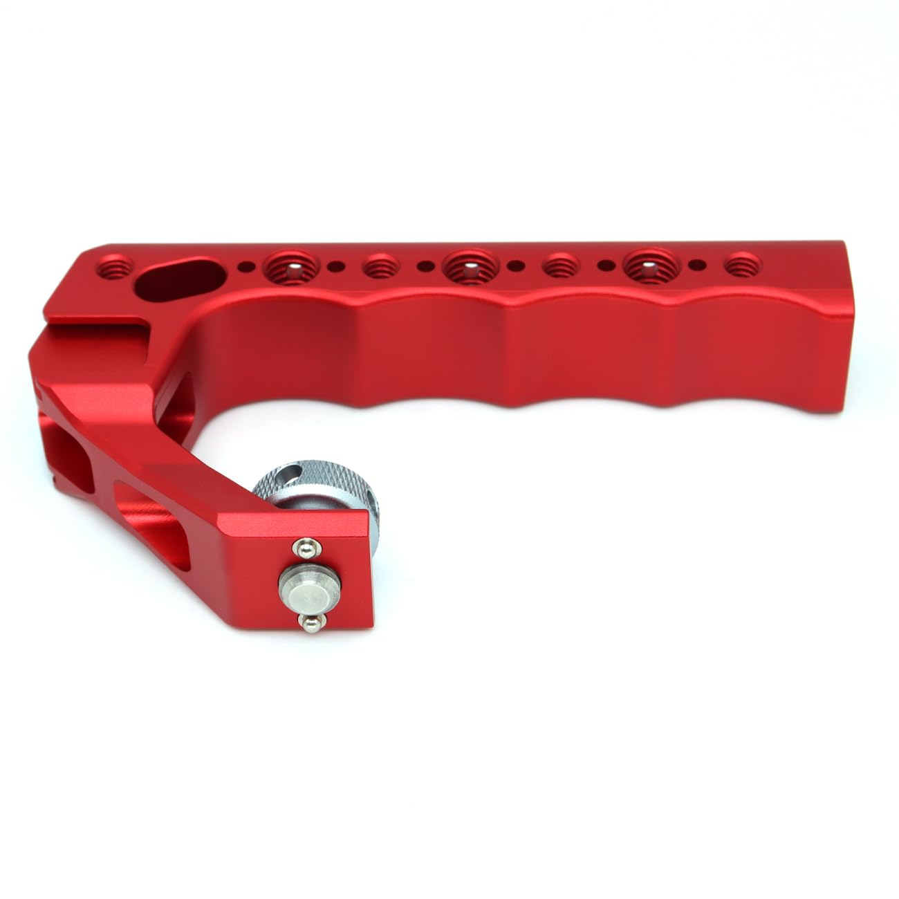 SZJELEN Universal Top Handle with 3/8" Screw Locating Pins for DSLR Camera Cage, with 3 Cold Shoe Adapters to Mount DSLR Camera with Microphone/LED