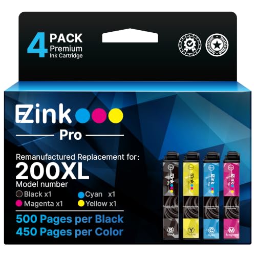 E-Z Ink Pro Remanufactured Replacememt for Epson 200 Ink Cartridges