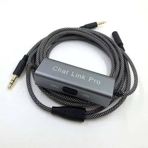 UNCLE LIGHT Noise-Cancelling Chat Link Pro Cable, Compatible with Elgato HD60 S+/HD60 S/HD60 Pro/HD60 X/4K/HD60 and Game Controllers, Metal Case…