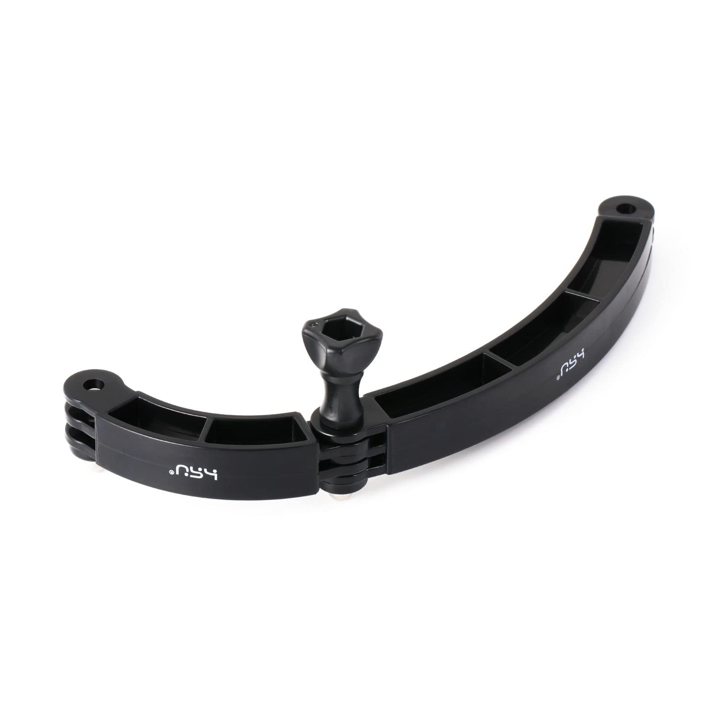 HSU 3 in 1 Curved Extension Arm Kit, Extension Pivot Arm Adjustable Monopod Bracket for GoPro Hero 13/12/11/10/9/8/7/6/5 Black, Session 5/4, DJI Osmo