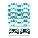 MightySkins Skin Compatible with Sony PlayStation 3 Slim Console wrap Sticker Skins Turquoise Chevron
