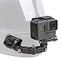 Motorcycle Helmet Chin Mount Kit Compatible with GoPro 13/12/11/10/9, DJI Action 6/5 Pro/4/3, AKASO and More Action Cameras