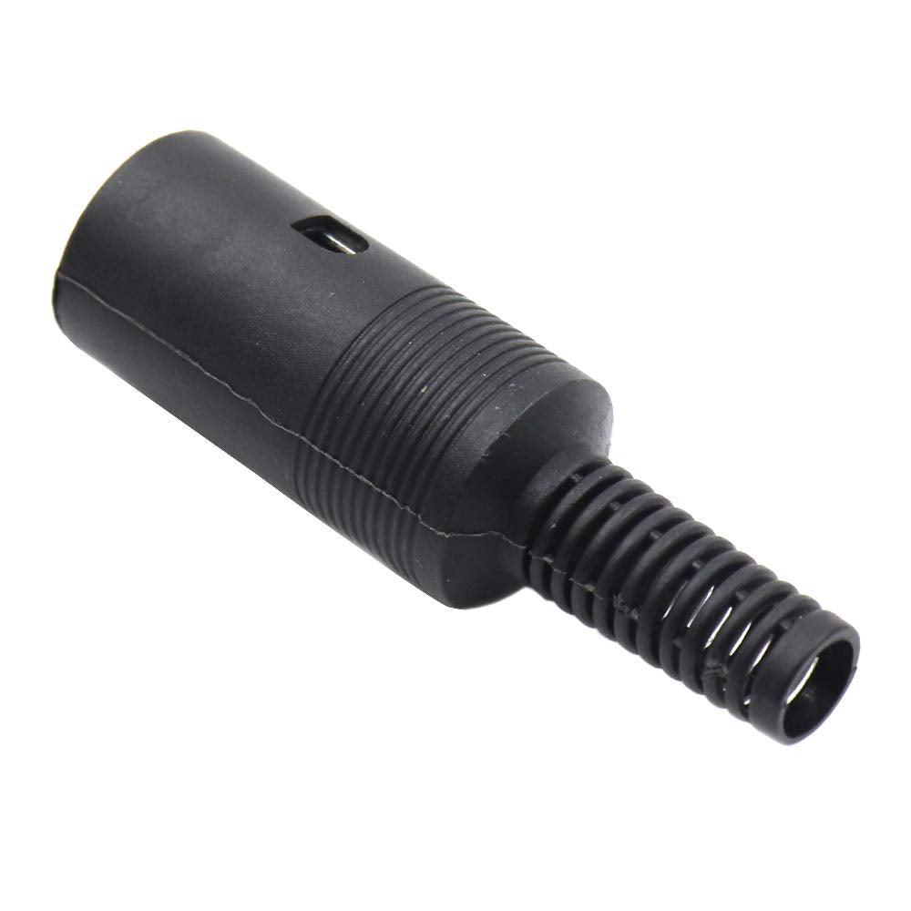 Hxchen 2 Sets 7Pin Female + Male DIN Adapter Socket Audio AV Connector Black
