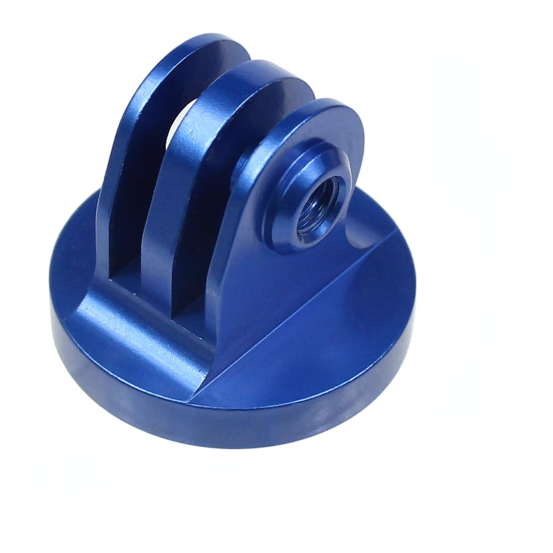 NovelGoal CNC Aluminium Small Tripod Mount Adapter with Thread Screw for HD Hero 9 8 7 6 5 4 Session 2 3 Action Cameras (Blue Adapter)