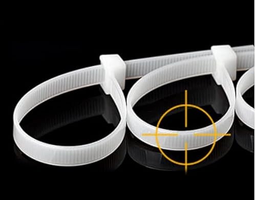 Durable-Ties Nylon Cable Ties Self Locking Zip Ties Strong Cable Tie-Wrap, 12 Inch Wire Ties, Pack of 250 (White)