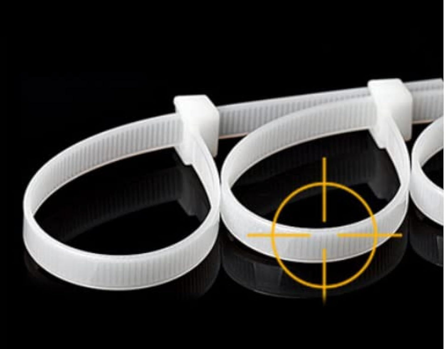 Durable-Ties Nylon Cable Ties Self Locking Zip Ties Strong Cable Tie-Wrap, 12 Inch Wire Ties, Pack of 250 (White)