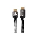 Monoprice 4K High Speed HDMI Cable - Braided - 4K@60Hz, 18Gbps, HDR, CL3 In-Wall Rated, 35ft, Grey