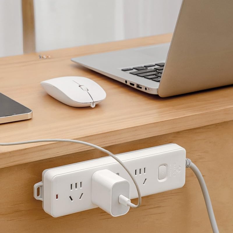 Comimark 8 pcs Power Strip Holder Fixator, No Hole Plug-in Wall Socket Sticker Fixer, Loading 10Kg/22lb Maximum, For Desk, Wall, WiFi Router, Remote