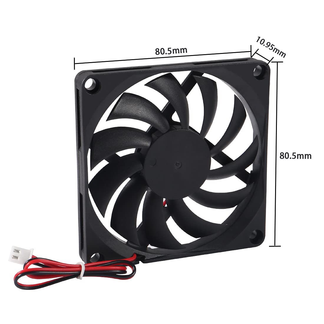 2Pcs DC 24V 8010 3D Printer 80x80x10 Brushless Cooling Fan 80MM for PC CPU Computer Case Cooler