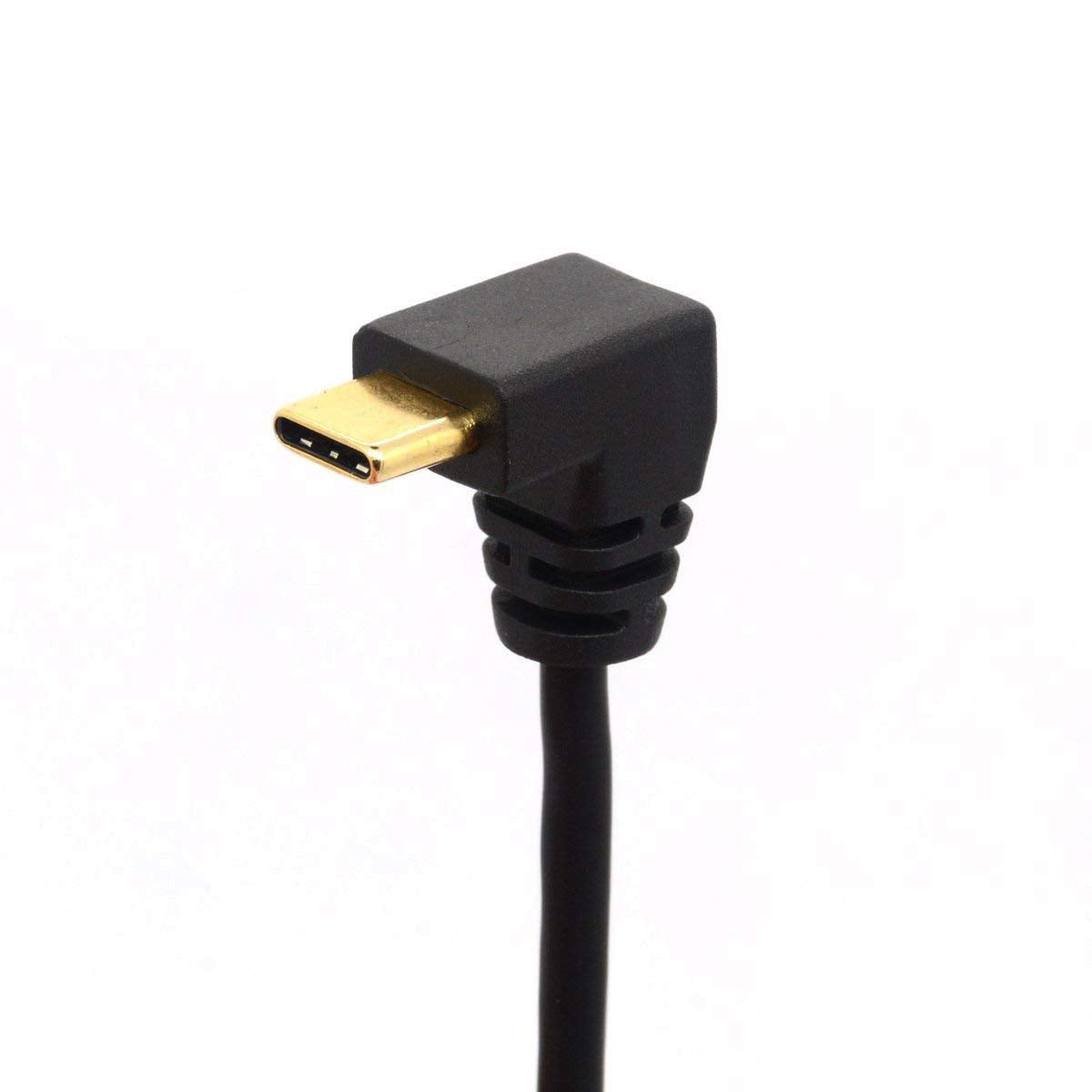 GLHONG USB Type C to Mini 5-Pin Adapter, 1ft/25cm, Right Angled, Male-to-Female, USB 2.0