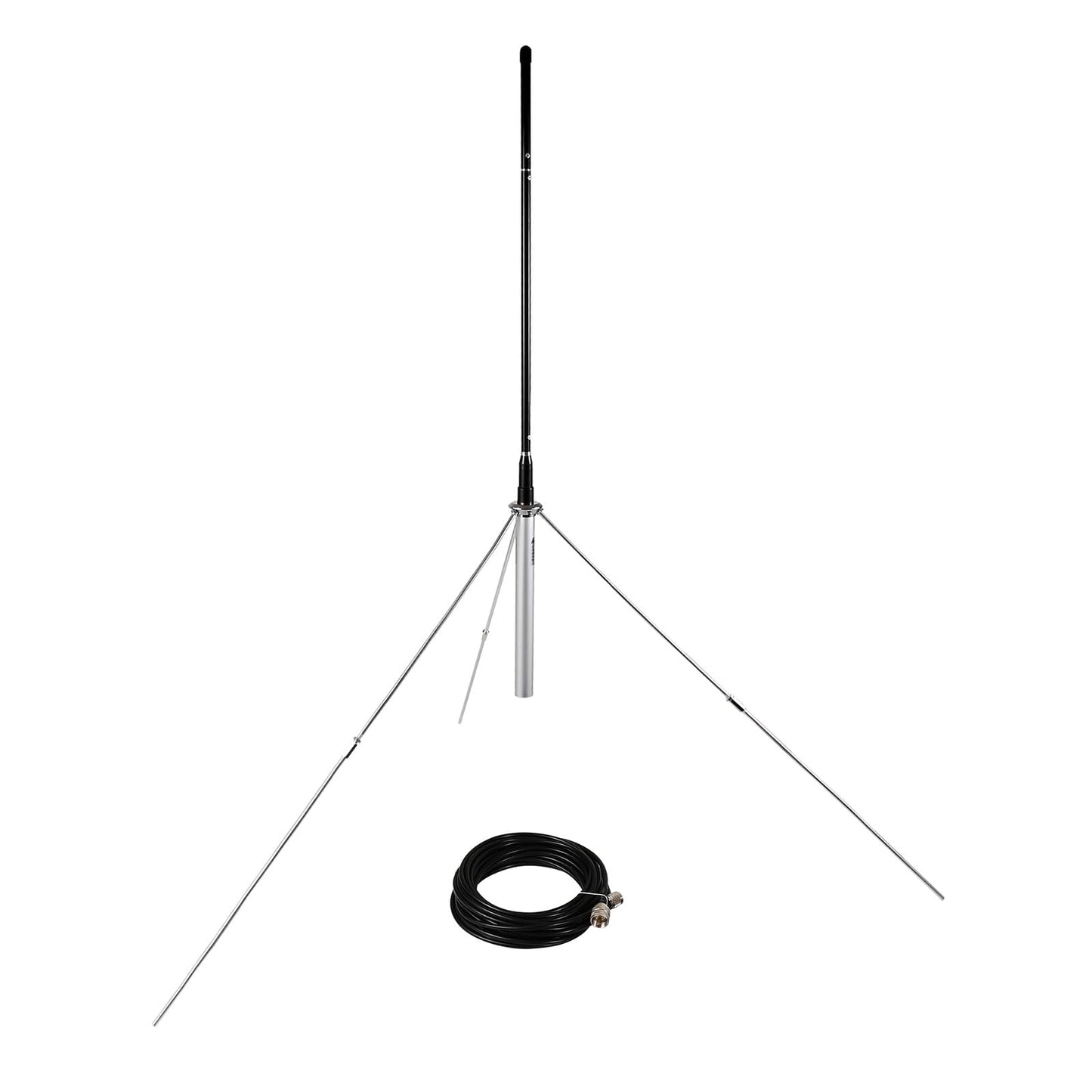 FMUSER GP100 1/4 Wave Outdoor FM Transmitter Antenna (88-108MHz), Professional Ground Plane Antenna for 0.5W-100W Broadcast Transmitters, Waterproof