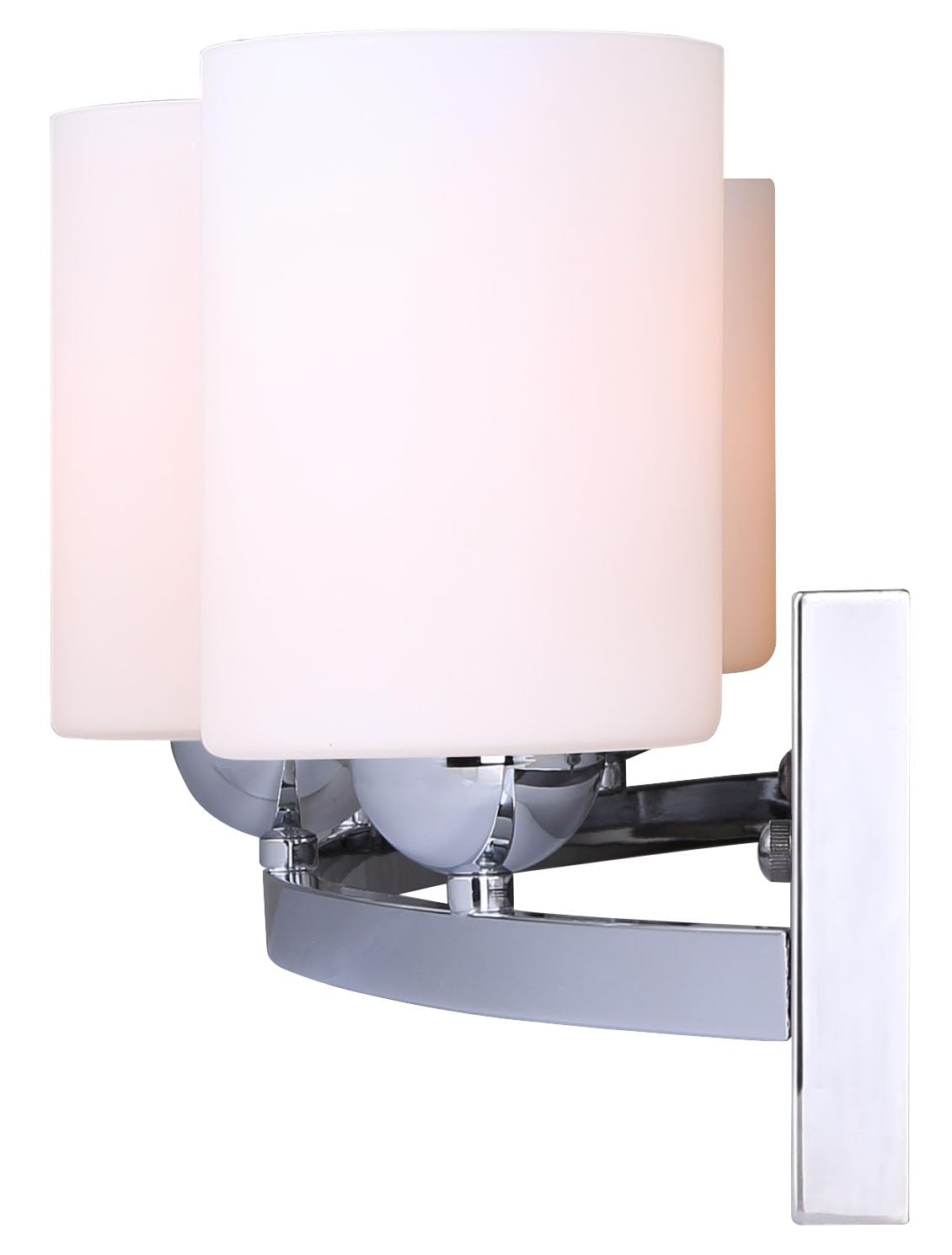 Canarm IVL370A04CH-O Ltd Hampton 4 Light Vanity, Chrome with Flat Opal Glass