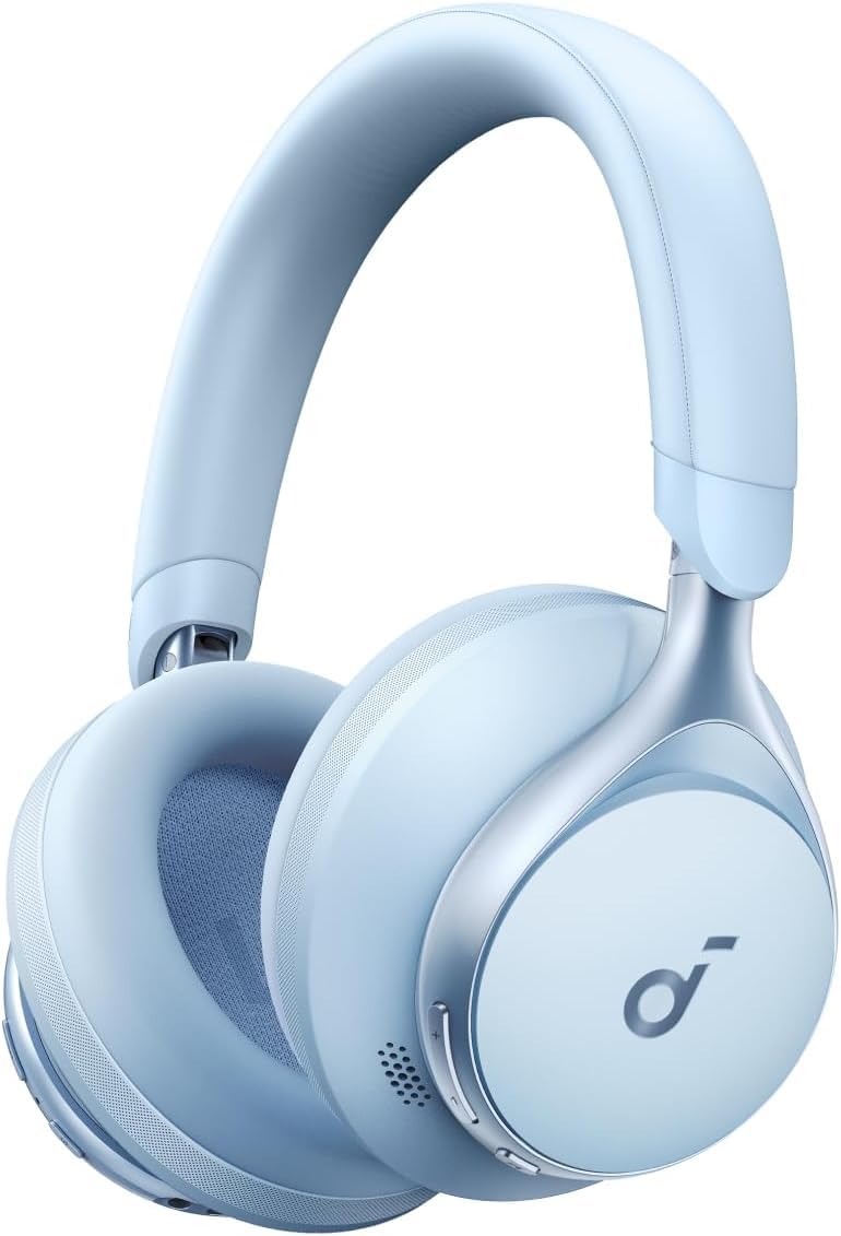 Soundcore by Anker, Space One, Active Noise Cancelling Headphones, 2X Stronger Voice Reduction, 40H ANC Playtime, App Control, LDAC Hi-Res Wireless…