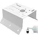 GledeYeTec Column Pole Dome Mount Bracket Adapter,External Corner Wall Mount Iron Plate Vertical Bracket for PTZ CCTV Surveillance Camera Metal Holder