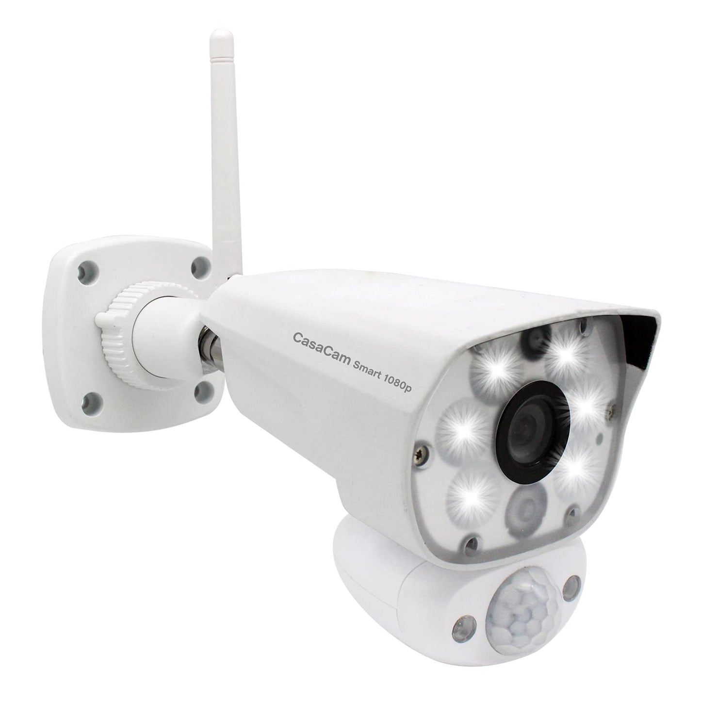 CasaCam Wireless Outdoor Security Camera with Floodlight | 1080p WiFi Camera | No Monthly Fee Reuqired | 24/7 Recording, Two-Way Audio, Deterrent