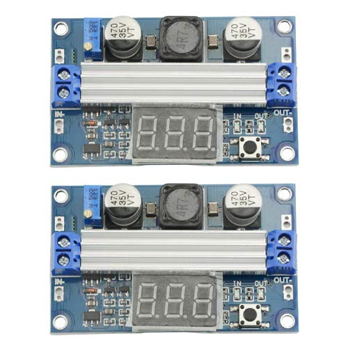 XINGYHENG DC-DC High Power Adjustable Booster Regulator Module Input 3.0~35V to Output 3.5~35V 100W with Digital Display Voltmeter Voltage Power…
