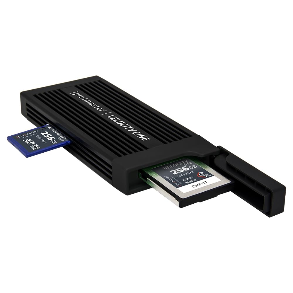 ProMaster Velocity CINE Dual Card Reader - CFexpress Type B & SD, (Model 4851)
