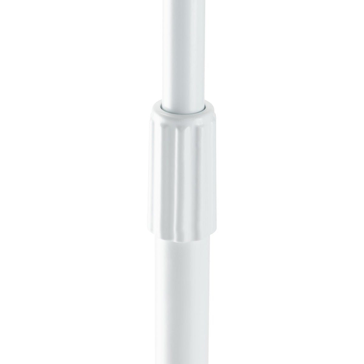 On-Stage MS7201W Round-Base Mic Stand (Supports Dynamic and Condenser Microphones, Height Adjustable 33"-60", Standard 5/8"-27 Threading, 7 lb, 10"