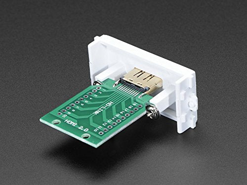 Panel Mount HDMI Female Socket Breakout Board Adapter for Custom Wiring