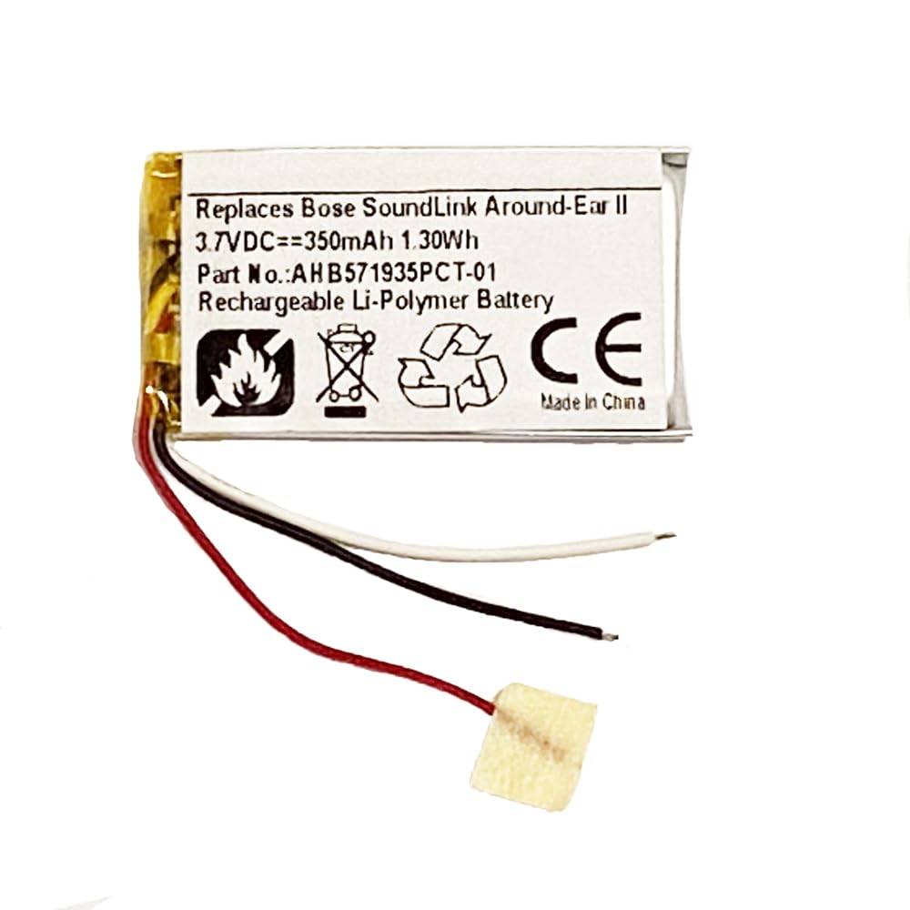 MPF Products 350mAh AHB571935PCT-01 Battery Replacement Compatible with Bose Soundlink Around-Ear II, AE2, On-Ear, OE Wireless Headphones