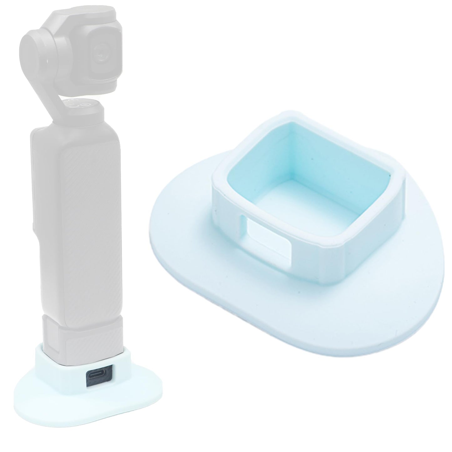 PCTC Silicone Non-Slip Desktop Mount Compatible with DJI Osmo Pocket 3,Silicone Non-Slip Desktop Mount,Compact Portable Stabilizing Base for Steady
