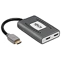 Tripp Lite HDMI Splitter, 2 Port with Built-in Cable USB Powered HDMI Splitter, 4K @ 60 Hz, 4:4:4, Multi-Resolution Support, HDR, HDCP 2.2, TAA