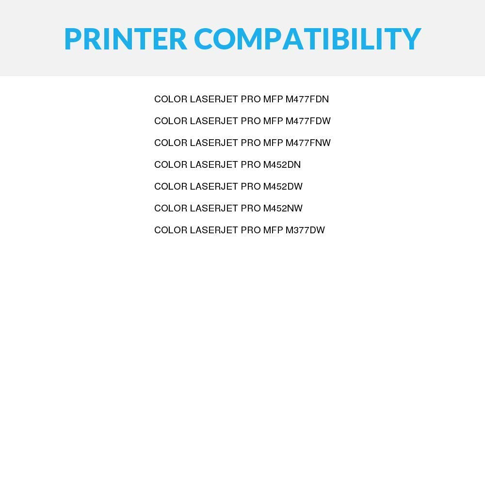 SPEEDYINKS Compatible Toner Cartridge Replacement for HP 410X / CF411X High-Yield (Cyan) for use in HP Color LaserJet Pro MFP M477fdn M477fdw
