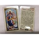 St. Francis Imports Holy Prayer Cards for The Novena to Archangel Uriel in English Set of 2 HC9-535E, Multi
