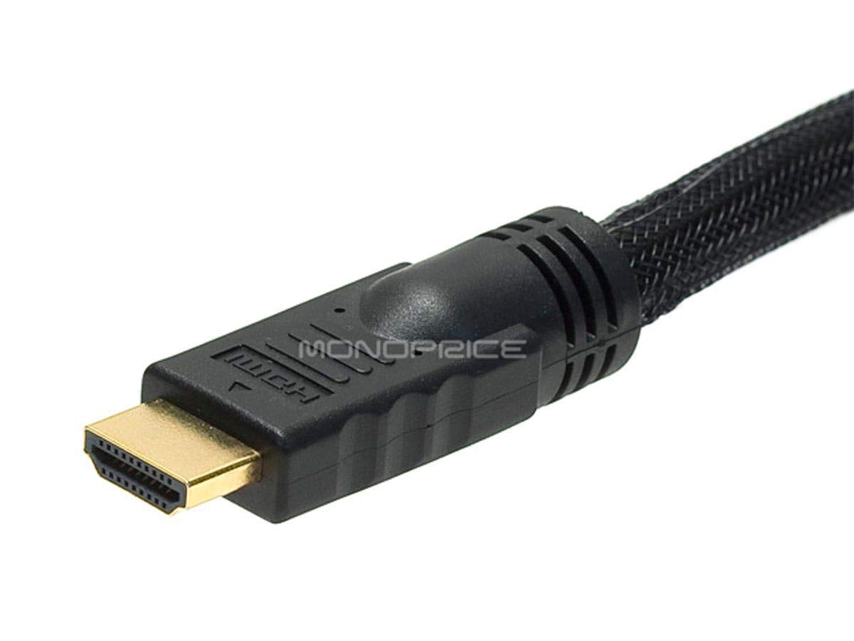 Monoprice HDMI to DVI Adapter Cable - CL2, High Speed with Net Jacket, 24AWG, 6 Feet, Black
