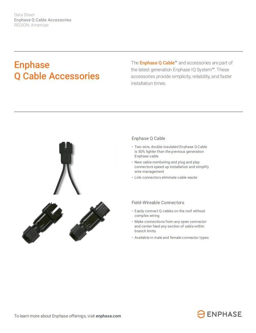 Enphase Q-CLIP-100 Rail Mount Cable Management Clip