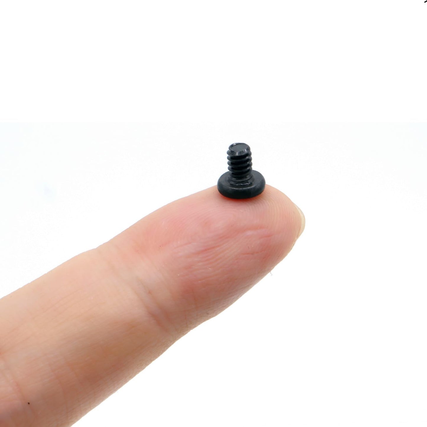 50pcs Hard Drive Screws 3.5 inch,Stainless Flat Phillips Head HDD 6#-32 x 1/4" Mounting Screw for Computer PC Laptop Case,3.5" Black