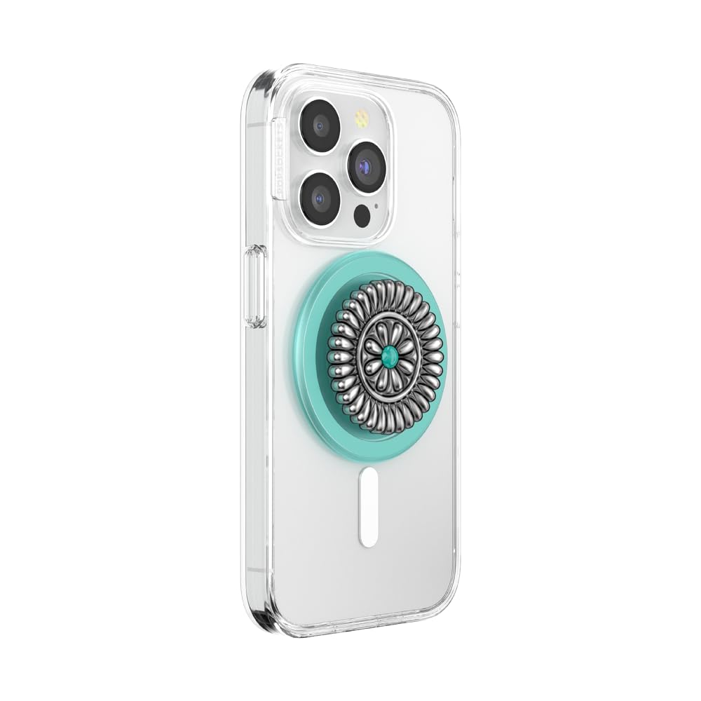 PopSockets Phone Grip for MagSafe, Magnetic Holder, Phone Stand, Boho - Enamel Stamped