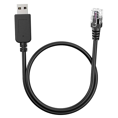 Jsvecip Radar Detector Cord, USB to RJ11 Plug Cable,for Escort Radenso XP Uniden Beltronics Cobr Whistler Radar Detector,Replacement Power Cable
