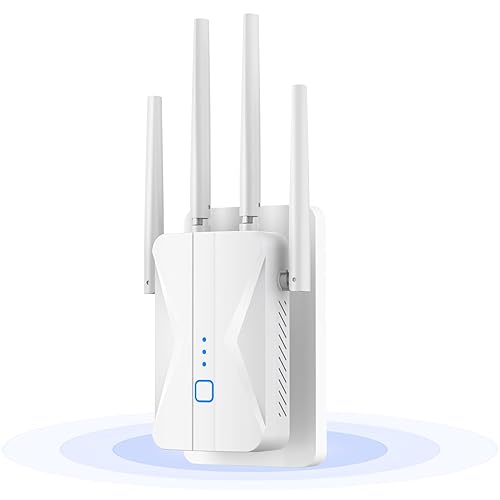 ROQRL 2026 WiFi Extender AC1200 Dual Band 5GHz/2.4GHz Signal Booster Up to 15,999 Sq.ft, 3-in-1 Wireless Repeater Router Amplifier for Home