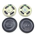 SiyphuNing 4 Pack 50mm 0.5W 8 Ohm Internal Magnet Speaker Loudspeaker for DVD/EVD Auditory Horn Music Devices Loudspeakers Speaker Repair