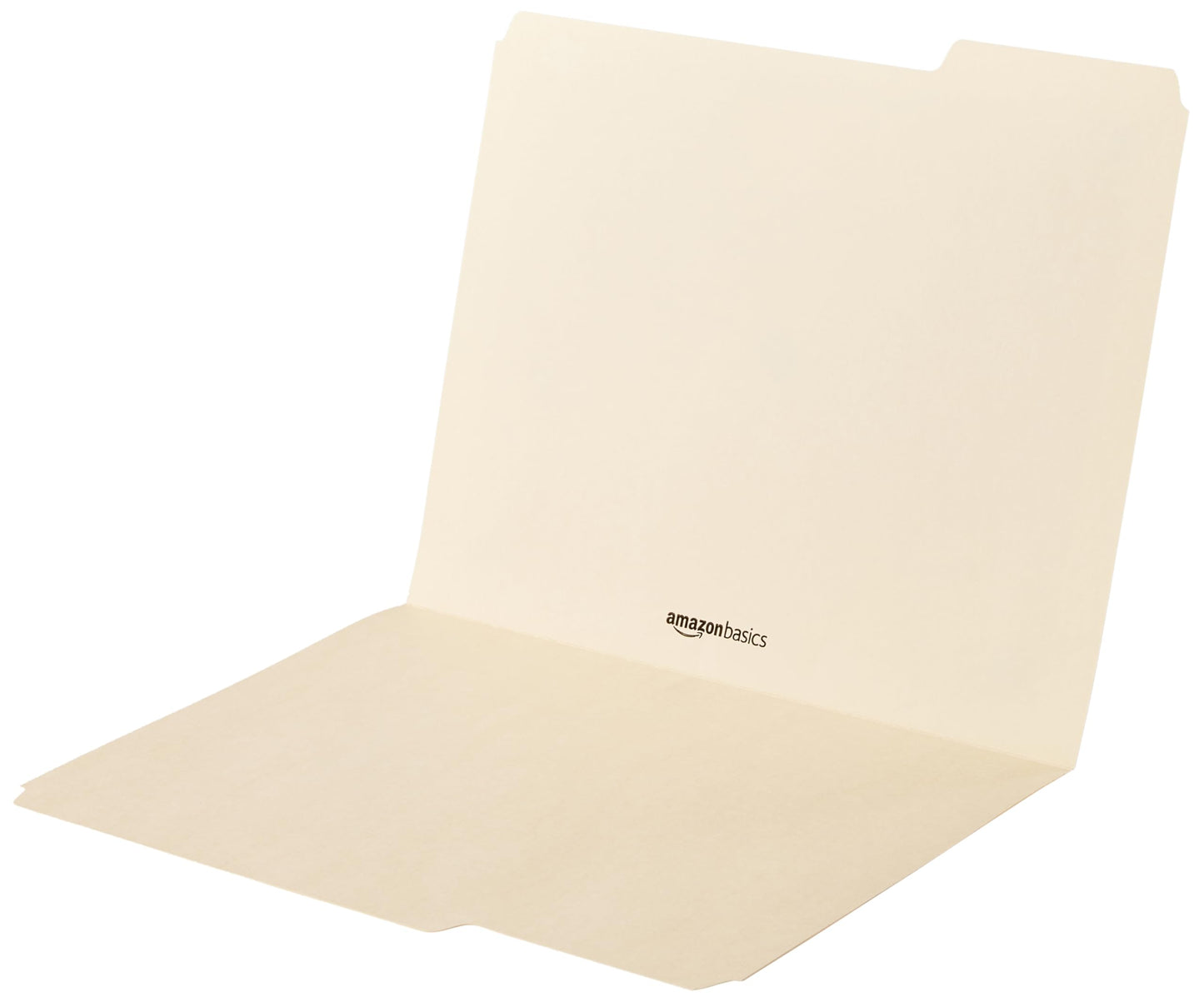 Amazon Basics Sturdy File Folders with Reinforced Tabs for Filing and Organization, 1/3-Cut Tab, Assorted Positions, Letter Size, 8.5x11 inches