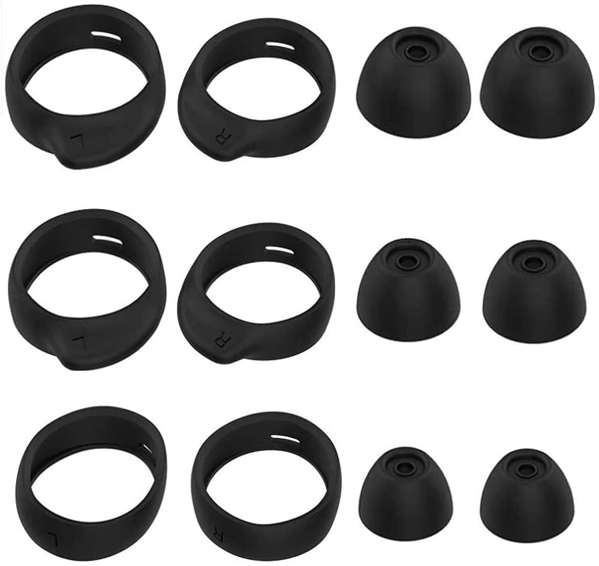 JNSA Replacement Wingtip and Ear Tip Set Compatible with Galaxy Buds/Galaxy Buds Plus (DO NOT Compatible with Galaxy Buds Pro), Wingtips 3 Size 3