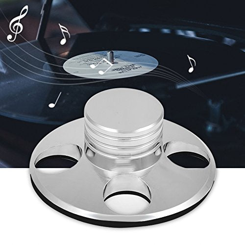 Records Albums, Record Clamp for, Record Weight Clamp, Audio Turntable Metal Disc Stabilizer Disc Stabilizer Clamp for Record Player,Sliver