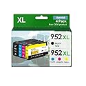 952XL Ink Cartridges Compatible for HP 952 952XL Ink Cartridges Combo Pack to use with HP OfficeJet Pro 8710 7740 8720 8715 8210 8703 8702 Printers