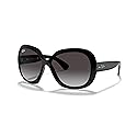 Ray-Ban Womens RB4098 Jackie Ohh II Butterfly Sunglasses, Black/Light Grey Gradient Dark Grey, 60 mm