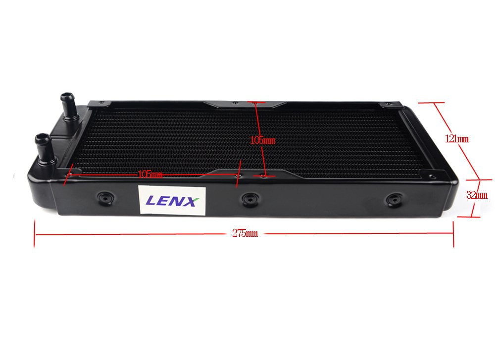 BXQINLENX 18 Pipe Aluminum Heat Exchanger Radiator for PC CPU CO2 Laser Water Cool System Computer 240mm(A)
