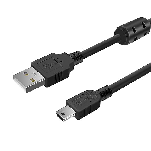 Haoyou (2-Pack) Replacement Canon Mini USB Data Transfer Cable (with Anti-Interference Magnetic Ring) Compatible with Canon PowerShot/EOS/Rebel