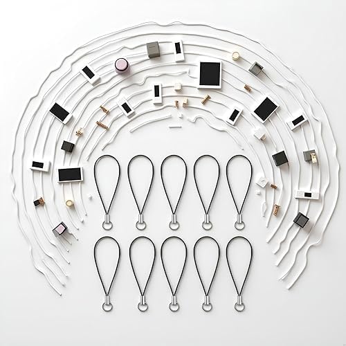 Jowxsx 10 Pieces Black Cell Phone Lanyard Strap with Silver Split Ring, Cell Phone Charms, Hand Wrist Strap Lanyard for USB Flash Drive, for MP3
