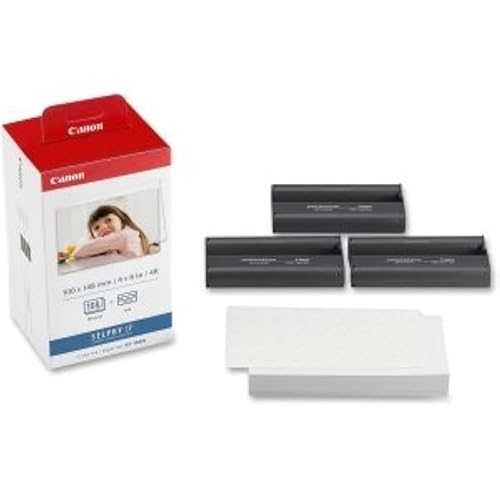 Canon, Kp-108In 3 Color (Cyan, Magenta, Yellow) Print Cartridge / Paper Kit For Selphy Cp330, Cp520, Cp530, Cp750, Cp760, Cp770, Cp780, Cp790, Cp800