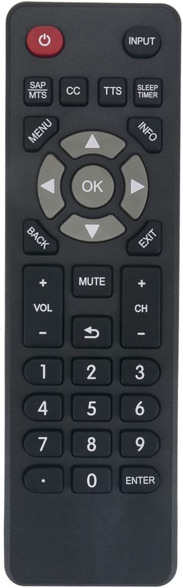 Replacement for ONN ONC18TV001 TV Remote Control