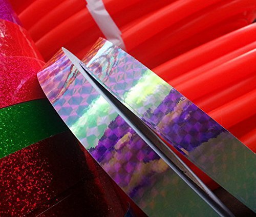 30 ft. roll of 3/4" Rainbow Holographic Hoop Craft Tape