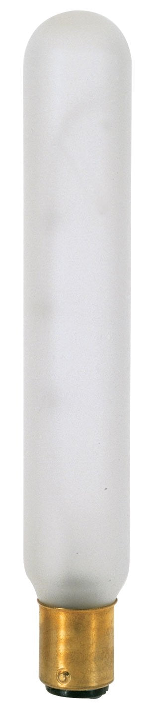 Satco S3298 130V DC Bayonet Base 20-Watt T6.5 Light Bulb, Frosted