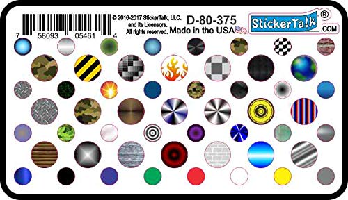 StickerTalk Variety Camera Dots Webcam Covers, 1 Sheet of 32 Stickers at 0.25 inches Diameter, 21 Stickers at 0.375 inches Diameter.