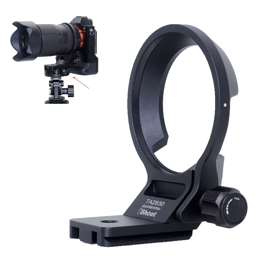 iShoot Lens Collar Tripod Mount Ring Compatible with Tamron 28-300mm F4-7.1 Di III VC VXD A074 E-Mount, Support Holder Bracket Quick Release Plate