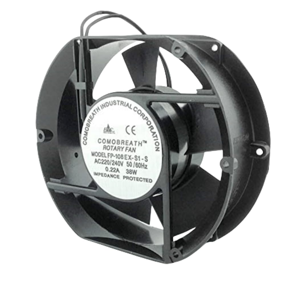 FP-108EX-S1-S 220V/240V 50/60Hz 0.22A 38W 17251 2-Wire AC Cooling Fan